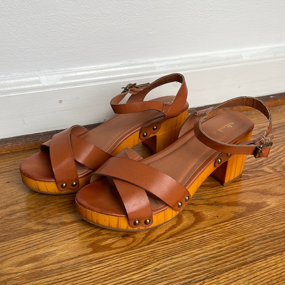 Altar’d State Wood Heel Sandals